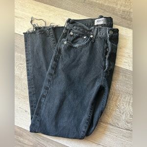 Agolde jamie black high rise classic jean